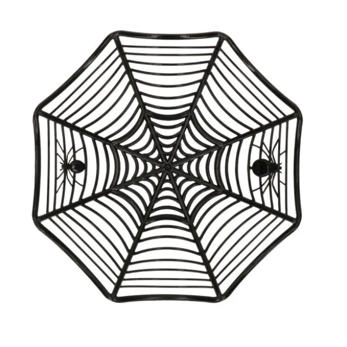 Mandje spinnenweb zwart