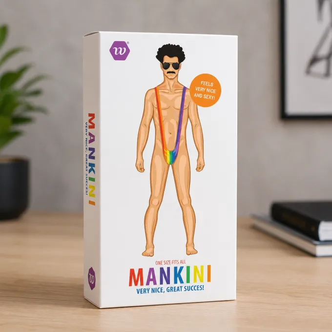 Mankini regenboog – One Size