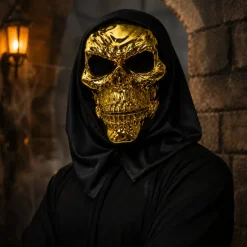 Masker goud met kap
