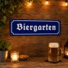 Metalen bord Biergarten