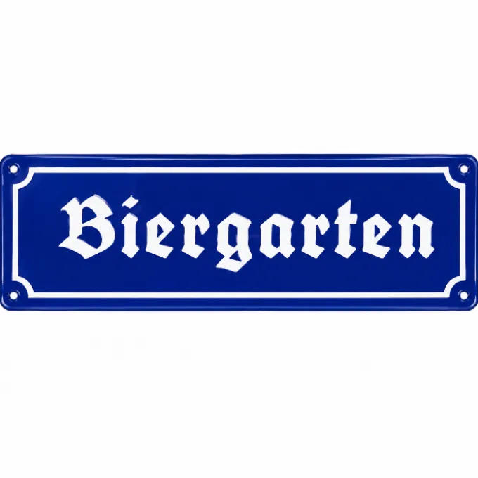 Metalen bord Biergarten