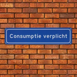 Metalen bord Consumptie