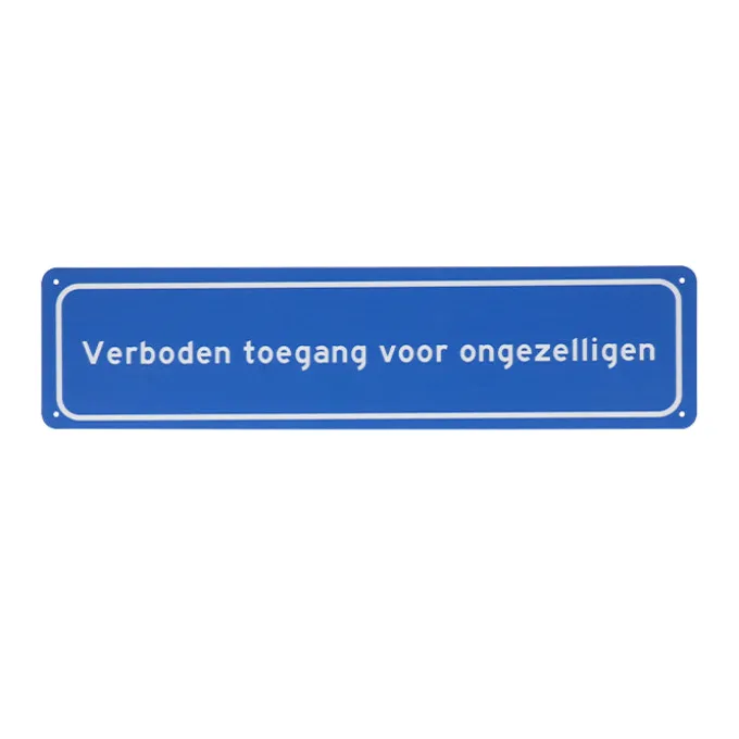 Metalen bord Ongezelligen
