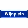 Metalen bord Wijnplein