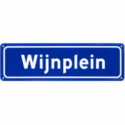 Metalen bord Wijnplein