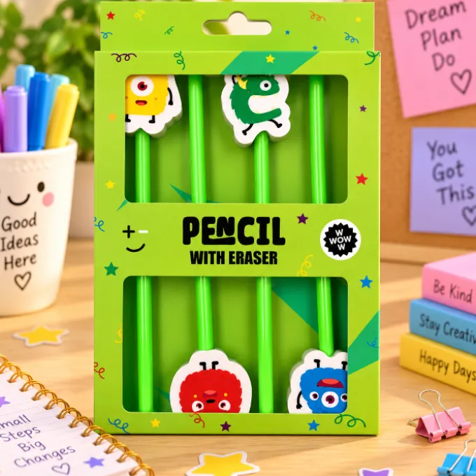 Monster Potlood & Gum Set