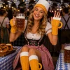Muts Oktoberfest bier geel/wit