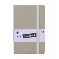 Notitieboek glitter grijs A6