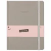 Notitieboek glitter grijs A4