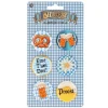 Oktoberfest buttons 6 stuks
