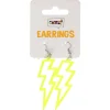 Oorbellen flash neon geel