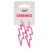 Oorbellen flash neon roze