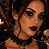 Oorbellen Halloween spin zwart