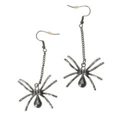 Oorbellen Halloween spin zwart