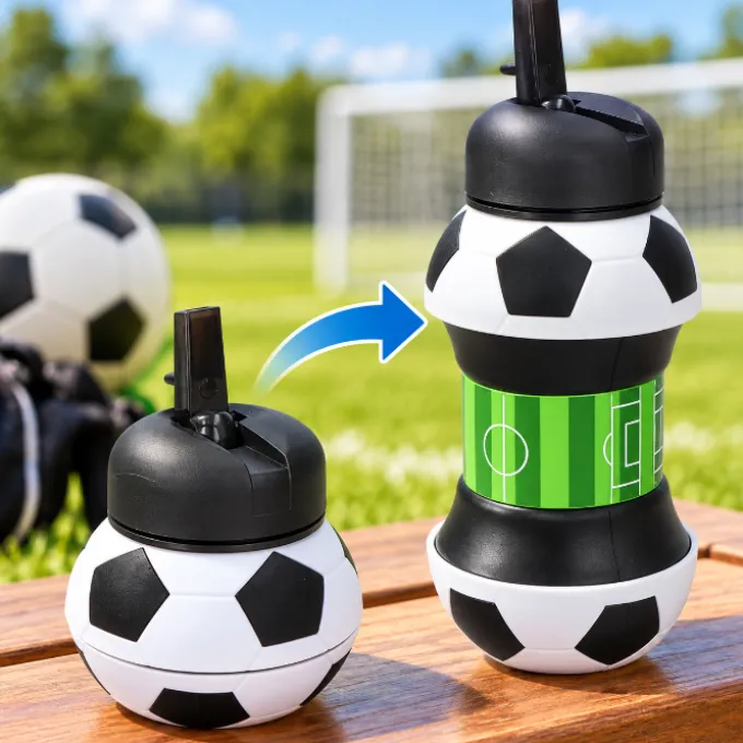 Opvouwbare waterbeker voetbal