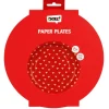 Papieren borden Hart 23cm - 8 stuks