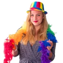 Party boa regenboog veren