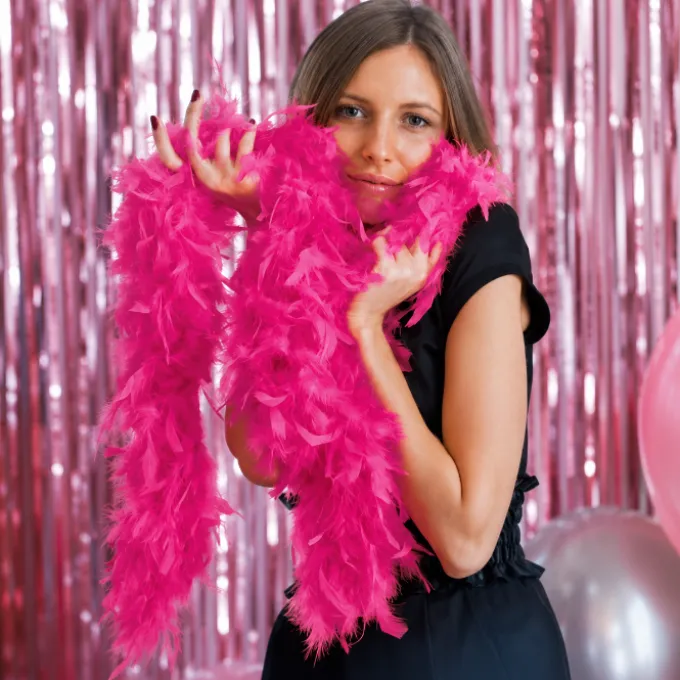 Party boa veren roze