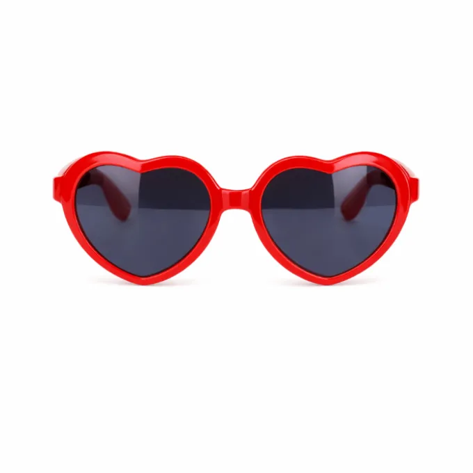 Partybril hart groot rood