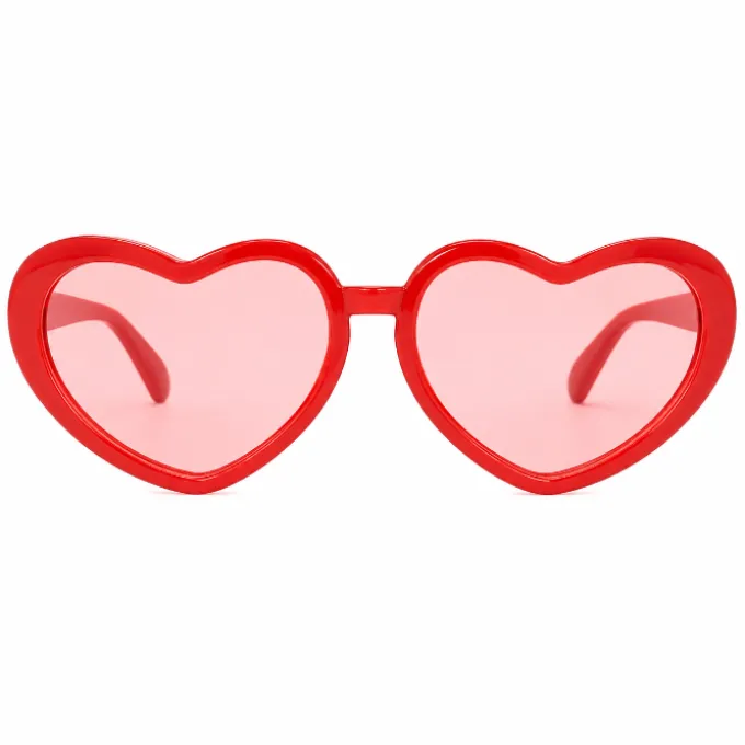 Partybril hart XL rood