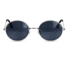 Partybril hippie zwart
