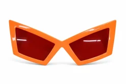 Partybril vlinder oranje