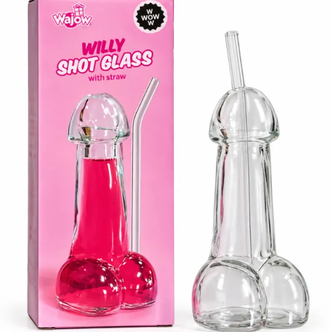 Penis Glass with straw