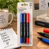 Permanent markers 2 puntdiktes 3 stuks