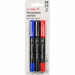 Permanent markers 2 puntdiktes 3 stuks