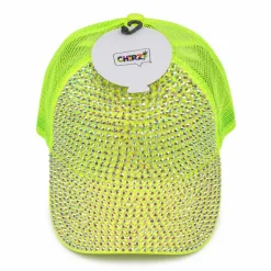 Pet diamanten neon geel