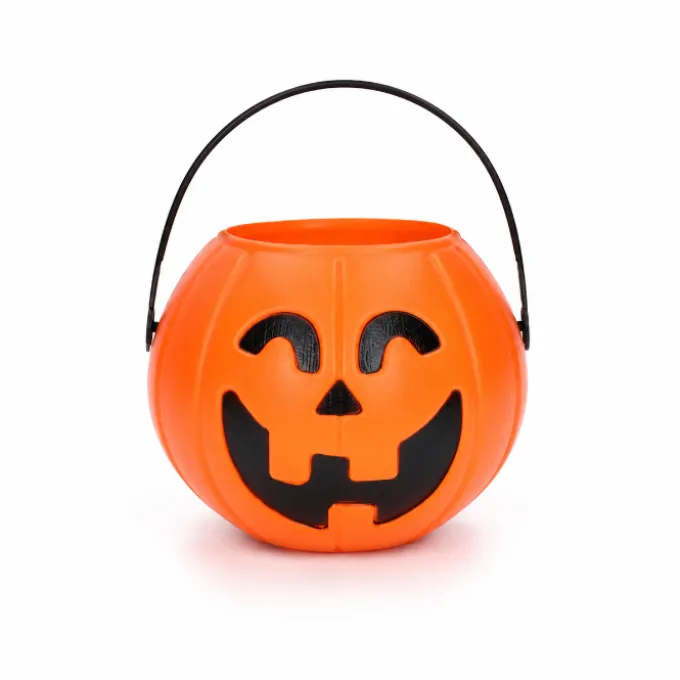 Pompoen emmertje Halloween oranje