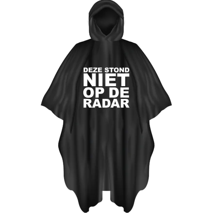 Poncho Radar zwart/wit