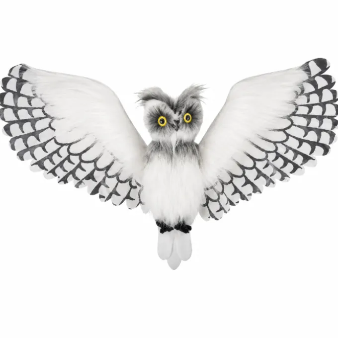 Pop uil met licht en geluid - 99 cm
