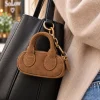 Portemonnee bagcharm bruin