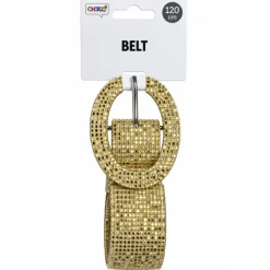 Riem - glittergoud - 120cm