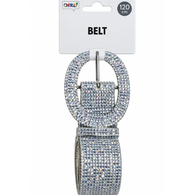 Riem - glitterzilver - 120cm