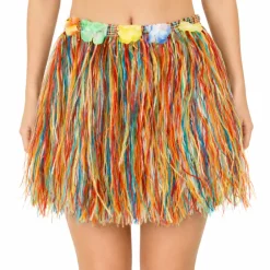 Rokje Hawaii kort meerkleurig one size