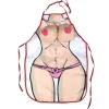Schort vrouw borsten beige