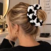 Scrunchie koeienprint zacht