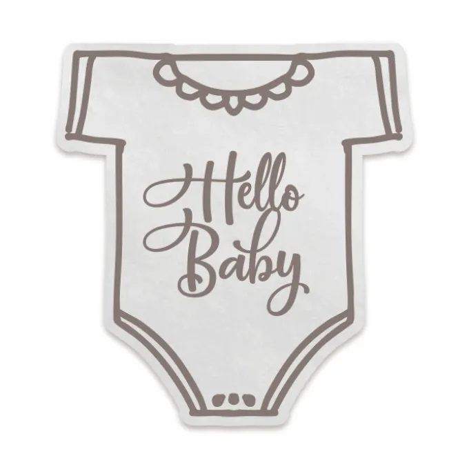 Servetten babyromper beige - 16 stuks