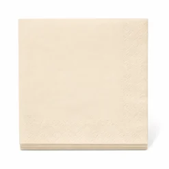 Servetten creme 33x33 cm - 20 stuks