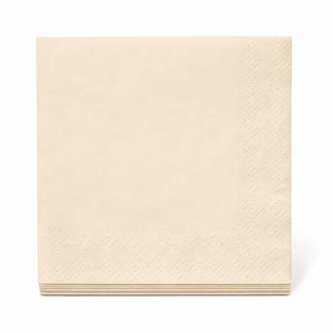 Servetten creme 33x33 cm - 20 stuks