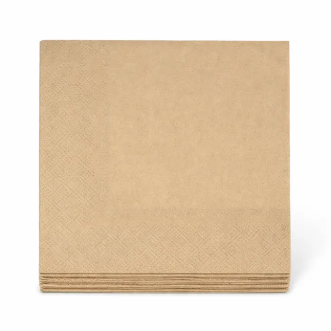 Servetten goud 33x33 cm - 20 stuks