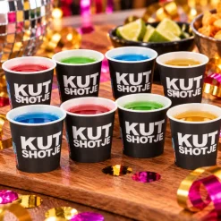 Shot bekertjes Kutfeest - 8 stuks
