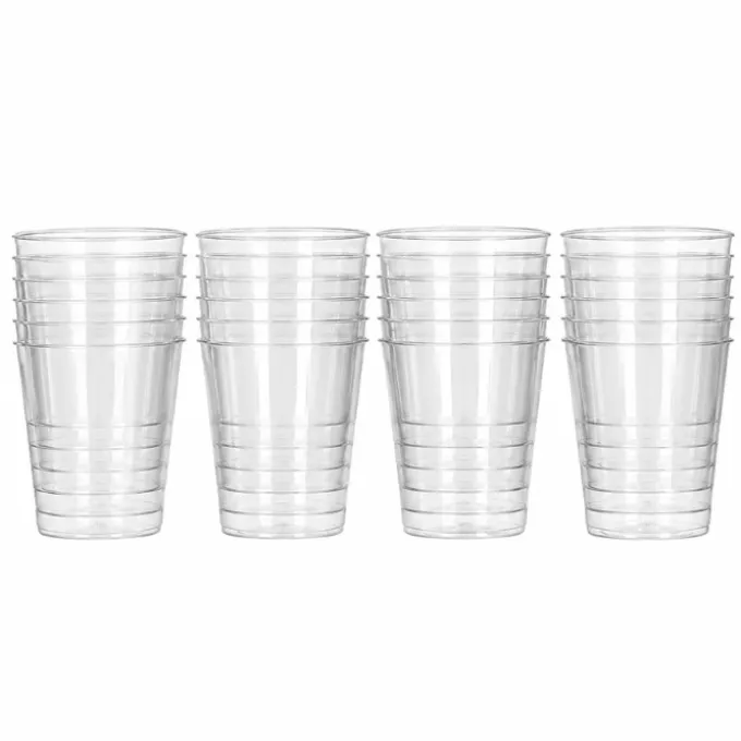 Shotglazen plastic transparant 20 ml - 24 stuks