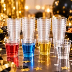 Shotglazen plastic transparant 20 ml - 24 stuks