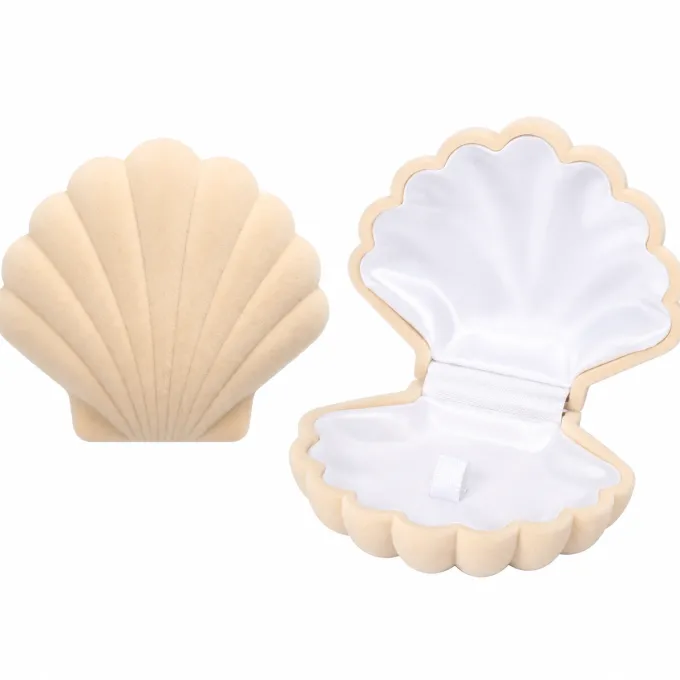 Sieradendoosje Schelp Taupe