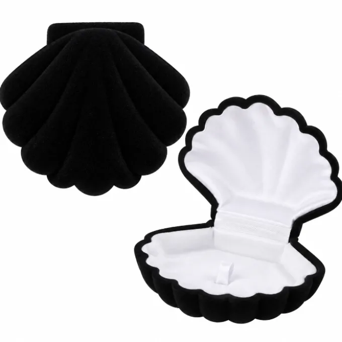 Sieradendoosje Schelp Zwart