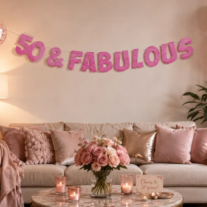 Slinger 50 & fabulous roze