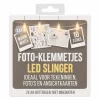 Slinger foto-klemmetjes led licht 10 stuks